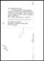 Vaskuti István (1955-) olimpiai bajnok kenus, edző, Petrovits László MTI sajtófotója, 17,5×12,5 cm