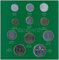 1995. 10f-200Ft (11xklf) forgalmi sor dísztokban, benne 200Ft Ag "Deák", "Magyarorszá...