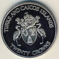 Turks & Caicos 1992. 20C Ag "Olimpia" T:PP Tanúsítvánnyal!