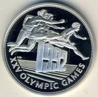 Belize 1992. 25$ Ag "Olimpia-gátfutás" T:PP Tanúsítvánnyal!