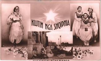 Kujtim nga Shqipnia. Costume di Tirana / Albanian folklore, traditional costumes (gyűrődés / crease)