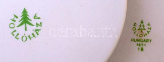 1977. "Döbrönte 1977" hollóházi porcelán KISZ plakett, eredeti dobozban + "Úttörőveze...