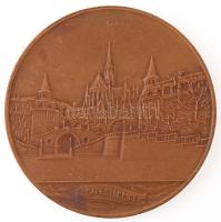 Berán Lajos (1882-1943) 1931. "Budapesti Emlék" Br emlékérem (80mm) T:2,2- HP 1330
