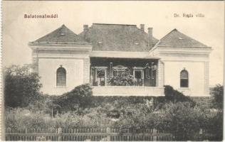 1921 Balatonalmádi, Dr. Rada villa, nyaraló. Özv. Pethe Viktorné kiadása