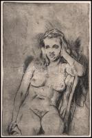 Jelzés nélkül: Akt, 2 db. Rézkarc, papír, 17,5×11,5 és 20×13,5 cm