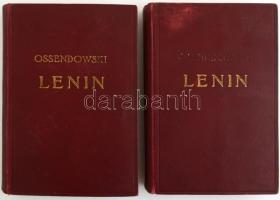 Ossendowski: Lenin I-II. Fordította Torday Géza. Bp., én., Franklin-Társulat. Kiadói egészvászon kötés, kopott borítóval, helyenként foltos lapokkal, de egyébként jó állapotban.