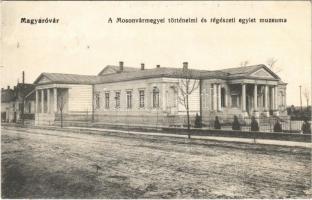 1920 Magyaróvár, Mosonmagyaróvár; a Moson vármegyei történelmi és régészeti egylet múzeuma