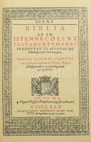 Vizsolyi Biblia. I-II. kötet. Bp., 1990, Helikon. Kiadói dombornyomott, aranyozott, bordázott gerinc...