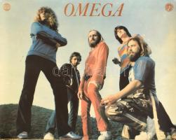 cca 1960-1970 Omega együttes plakátja, Pepita - Interkoncert, kis folttal, kis kopásnyomokkal, kis lyukakkal a sarkain, kis gyűrődésekkel, 47,5x59 cm