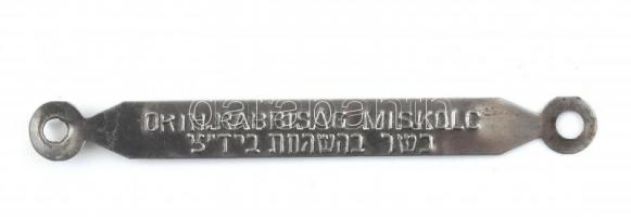 Orthodox Rabbiság Miskolc fém ellenorzó plomba 7 cm