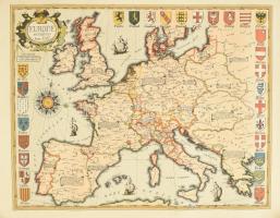 Régi Európa térkép modern reprintje 50x40 cm