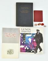 9 db Leninnel kapcsolatos könyv és jelvény