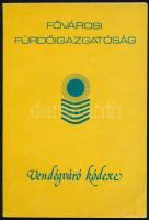 Fővárosi Fürdőigazgatóság vendégváró kódexe. Bp., Lapkiadó Vállalat. Kiadói papírkötés, jó állapotban.