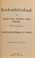 Leichenliederbuch für christisch evang. Gemeinden Augsb Consession. Pécs, 1911. Taizs. Kiadói dombornyomott, jelzett egészvászon kötésben.