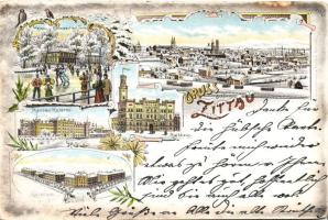 1898 Zittau with barracks Litho