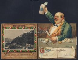 Salzburg Folding card Litho (small tear)