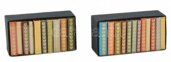 Tagore minikönyv sorozat Az eredeti kiadás változatlan kicsinyítése 22 kötet két tékában Csak 300 pld