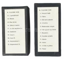 Tagore minikönyv sorozat Az eredeti kiadás változatlan kicsinyítése 22 kötet két tékában Csak 300 pl...