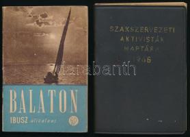 1951 Balatoni útikönyv + Aktivisták naptára 1968