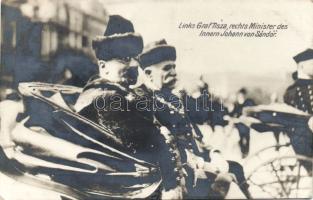 Tisza István hungarian prime minister and Sándor János minister of the interior (Rb)