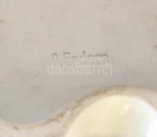 Rokokó jelenet, porcelán, jelzett, sérült, 33x23x26 cm