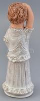 Antalfiné Szente Katalin: Gyermekáldás, festett kerámia, hibátlan, jelzett, m:28cm