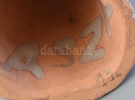 Antalfiné Szente Katalin: Kislány, festett kerámia, hibátlan, jelzett, m:14cm