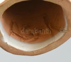 Antalfiné Szente Katalin: Szókratész, festett kerámia, hibátlan, jelzett, m:31cm