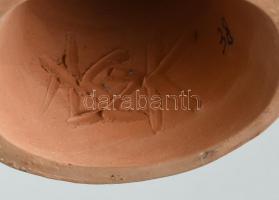 Antalfiné Szente Katalin: Lány tükörrel, festett kerámia, hibátlan, jelzett, m:29cm