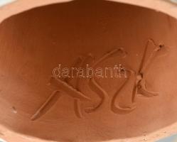 Antalfiné Szente Katalin: Menyasszony, festett kerámia, hibátlan, jelzett, m:28cm