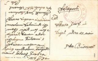 1914 Seeschlacht in der Gegenwart / WWI Austro-Hungarian Navy, K.u.K. Kriegsmarine art postcard, nav...