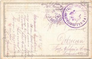 1916 Unterseeboot und Hochseetorpedoboot auf Wacht. Offizielle Postkarte des Österreichischen Flotte...