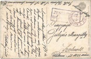 1918 Unsere K.u.K. Kriegsmarine: SM Unterseeboot U-12 (U-XII) / WWI Austro-Hungarian Navy art postca...