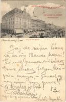 Budapest VII. Hotel Metropole szálloda és kávéház reklámlapja. Czettel és Deutsch. Rákóczi út 58. (EK)