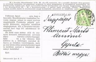 1914 Budapest I. Szociális Missziótársulat Szemináriuma. "Prohászka püspök szeretet szövetségi ...