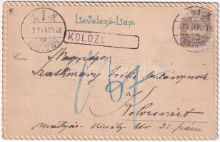 1901 Budapest, borítékos üdvözlőlap (b)