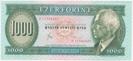 1983. november 10. 1000Ft "D 17502407" T:III szép papír Adamo F45.2