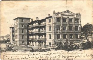 1908 Budapest XX. Pestszenterzsébet, Pesterzsébet, Erzsébetfalva; Közműhelytelep. Kohn és Grünhut kiadása (ázott sarkak / wet corners)