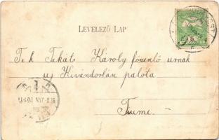 1908 Budapest XX. Pestszenterzsébet, Pesterzsébet, Erzsébetfalva; Közműhelytelep. Kohn és Grünhut ki...