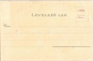 Budapest, Kilátás a Margit hídról, Országház, uszályok. Kuenstlerpostkarte No. 1932. von Ottmar Zieh...