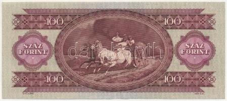 1968. 100Ft "B 052 071324" T:III szép papír 
Adamo F32