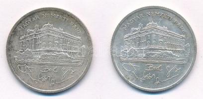 1992. 200Ft Ag "MNB" (2x) T:2 Adamo F13