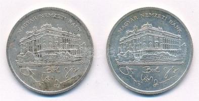 1992. 200Ft Ag "MNB" (2x) T:2 Adamo F13