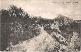 Szulyó-völgy, Szulyó-hegység, Súlovské údolie, Súlovské vrchy (Vágvölgy, Povazie); Sulovské skály, Hrad a Rohác / Szúlyói-sziklák / mountain, rocks (EK)
