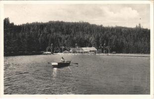 Szomolnok, Schmölnitz, Smolník; Smolnicke Pleso / Schmöllnitzer Teich / tó, csónak / lake, rowing boat (EK)