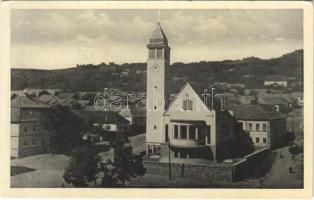 1944 Bakabánya, Pukanec; Ev. a. v. kostol / templom. Koloman Ollík kiadása / church (EK)