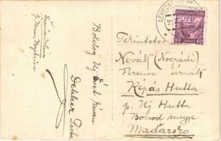 1934 Alsószarvas, Dolny Jelenec (Óhegy, Staré Hory); gát, Dekrét emlékmű / dam, monument. photo