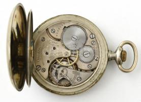 Omega zsebóra, Fém tokos, mechanikus, működő állapotban, számlap sérült. d: 48 mm