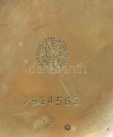 Omega zsebóra, Fém tokos, mechanikus, működő állapotban, számlap sérült. d: 48 mm