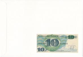 Lengyelország 1982. 10Zl felbélyegzett borítékban, bélyegzéssel T:I 
Poland 1982. 10 Zlotych in env...